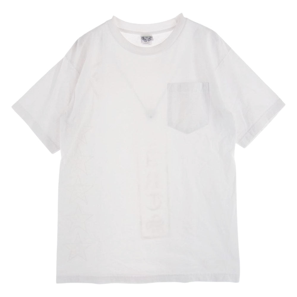 CHROME HEARTS クロムハーツ（原本無） スター プリント ポケット Tシャツ カットソー 半袖 白 ホワイト系 M【中古】