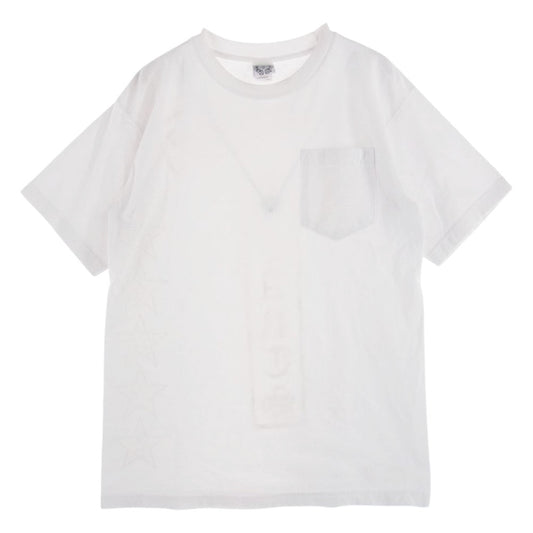 CHROME HEARTS クロムハーツ（原本無） スター プリント ポケット Tシャツ カットソー 半袖 白 ホワイト系 M【中古】