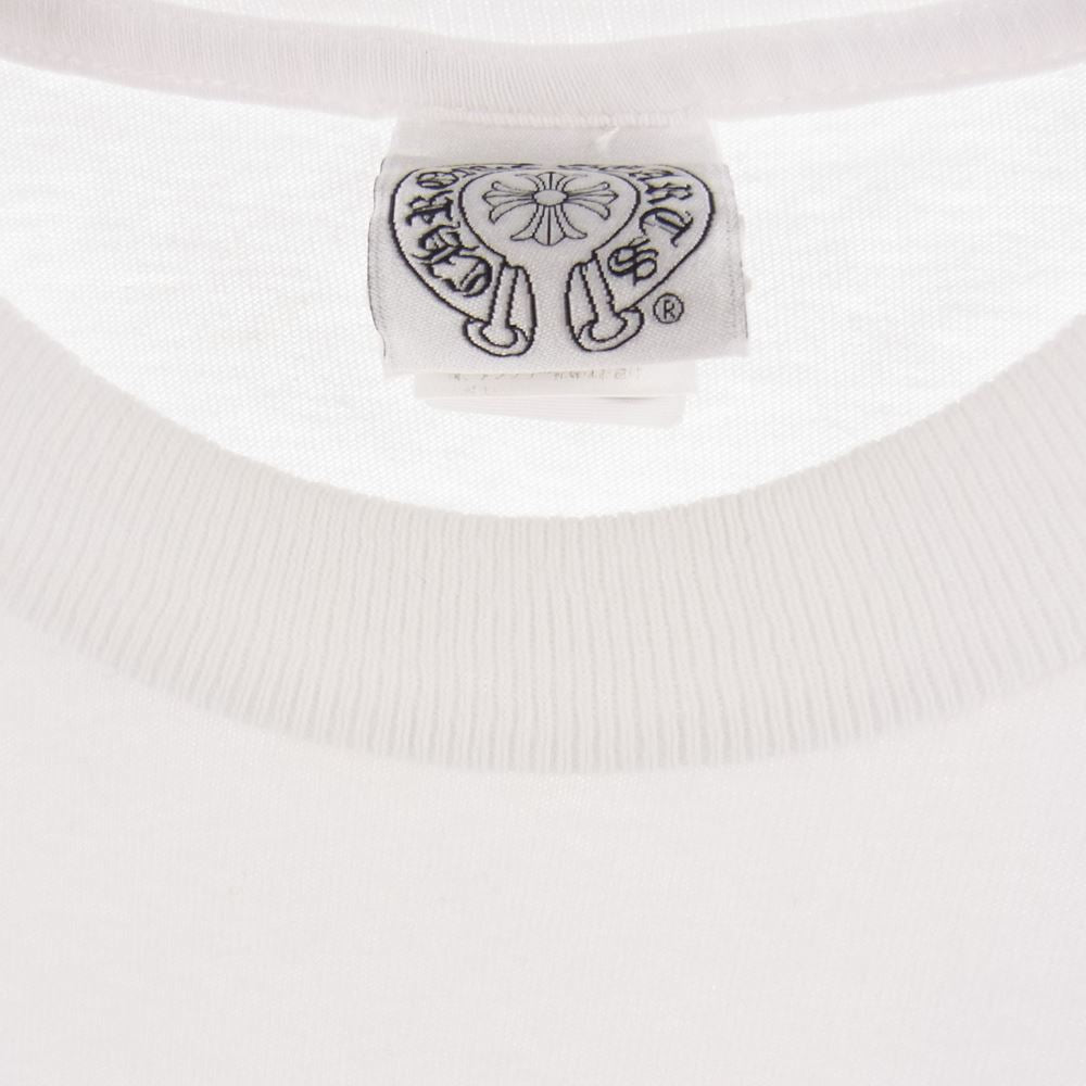 CHROME HEARTS クロムハーツ（原本無） スター プリント ポケット Tシャツ カットソー 半袖 白 ホワイト系 M【中古】