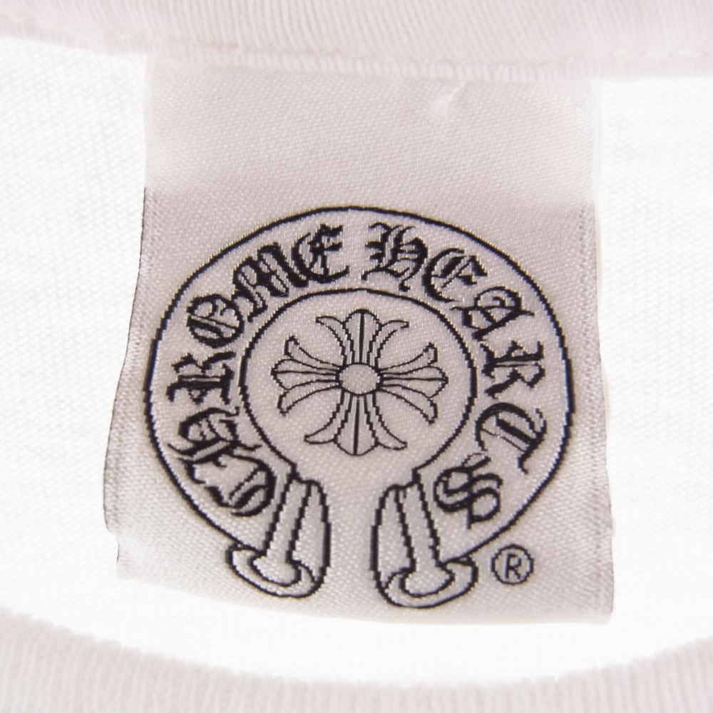 CHROME HEARTS クロムハーツ（原本無） スター プリント ポケット Tシャツ カットソー 半袖 白 ホワイト系 M【中古】