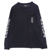 CHROME HEARTS クロムハーツ（原本無） ポケット ロゴ  スクロールラベル プリント Tシャツ カットソー 長袖 ブラック系 L【中古】
