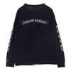 CHROME HEARTS クロムハーツ（原本無） ポケット ロゴ  スクロールラベル プリント Tシャツ カットソー 長袖 ブラック系 L【中古】