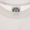 CHROME HEARTS クロムハーツ（原本無） ポケット スクロールラベル プリント Tシャツ カットソー 半袖  ホワイト系 S【中古】