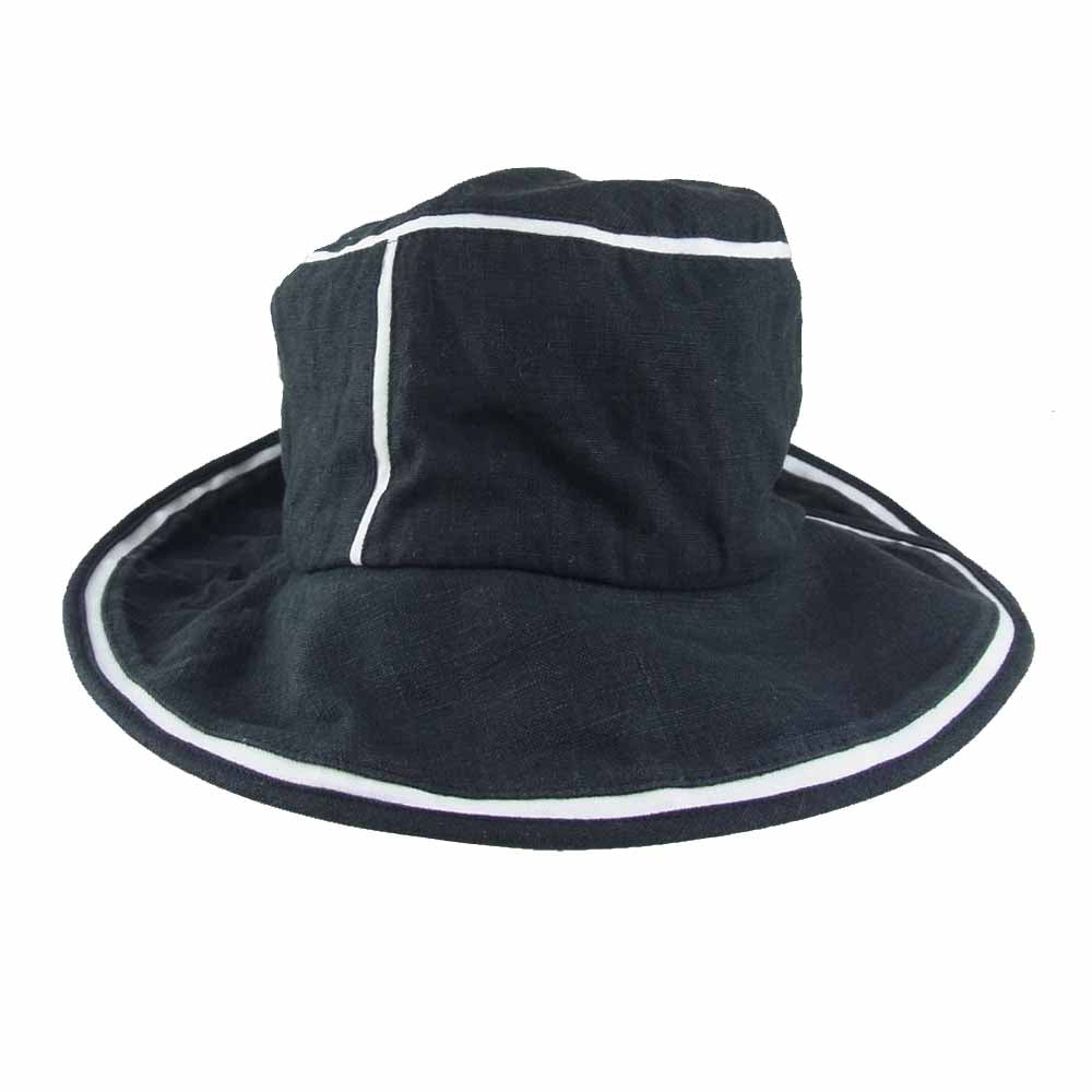 Y's Yohji Yamamoto ワイズ ヨウジヤマモト YD-H03-392 リネン コットン ハット ブラック系【中古】