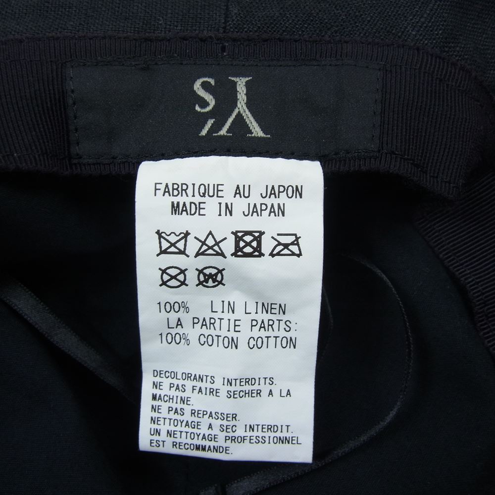 Y's Yohji Yamamoto ワイズ ヨウジヤマモト YD-H03-392 リネン コットン ハット ブラック系【中古】