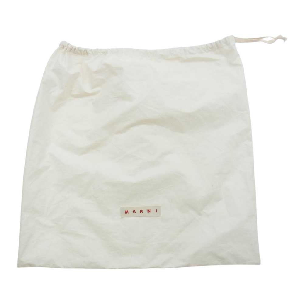 MARNI マルニ カフェクロシェ ニット ハンドバッグ ブラック系 ピンク系 グリーン【中古】