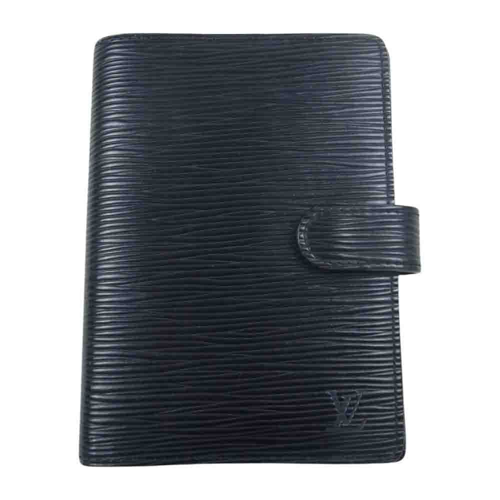 LOUIS VUITTON ルイ・ヴィトン エピ アジェンダ MM 手帳カバー  ブラック系【中古】
