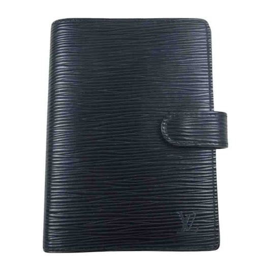 LOUIS VUITTON ルイ・ヴィトン エピ アジェンダ MM 手帳カバー  ブラック系【中古】