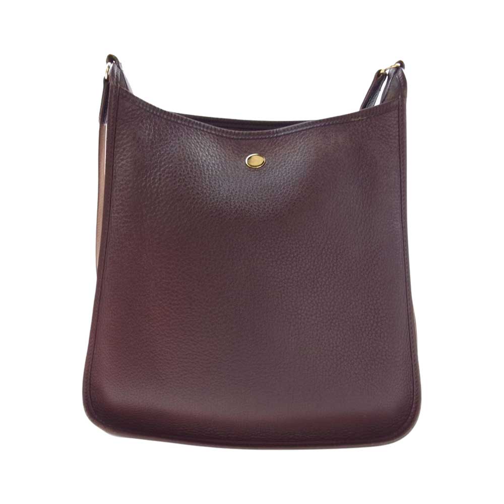 HERMES エルメス ヴェスパ PM □A刻印 レザー ショルダーバッグ ブラウン系【中古】