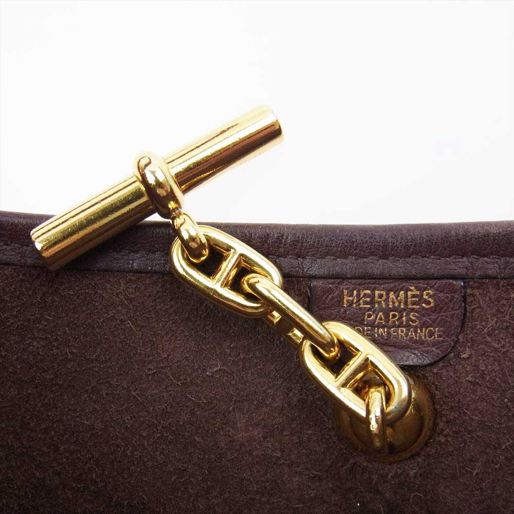 HERMES エルメス ヴェスパ PM □A刻印 レザー ショルダーバッグ ブラウン系【中古】