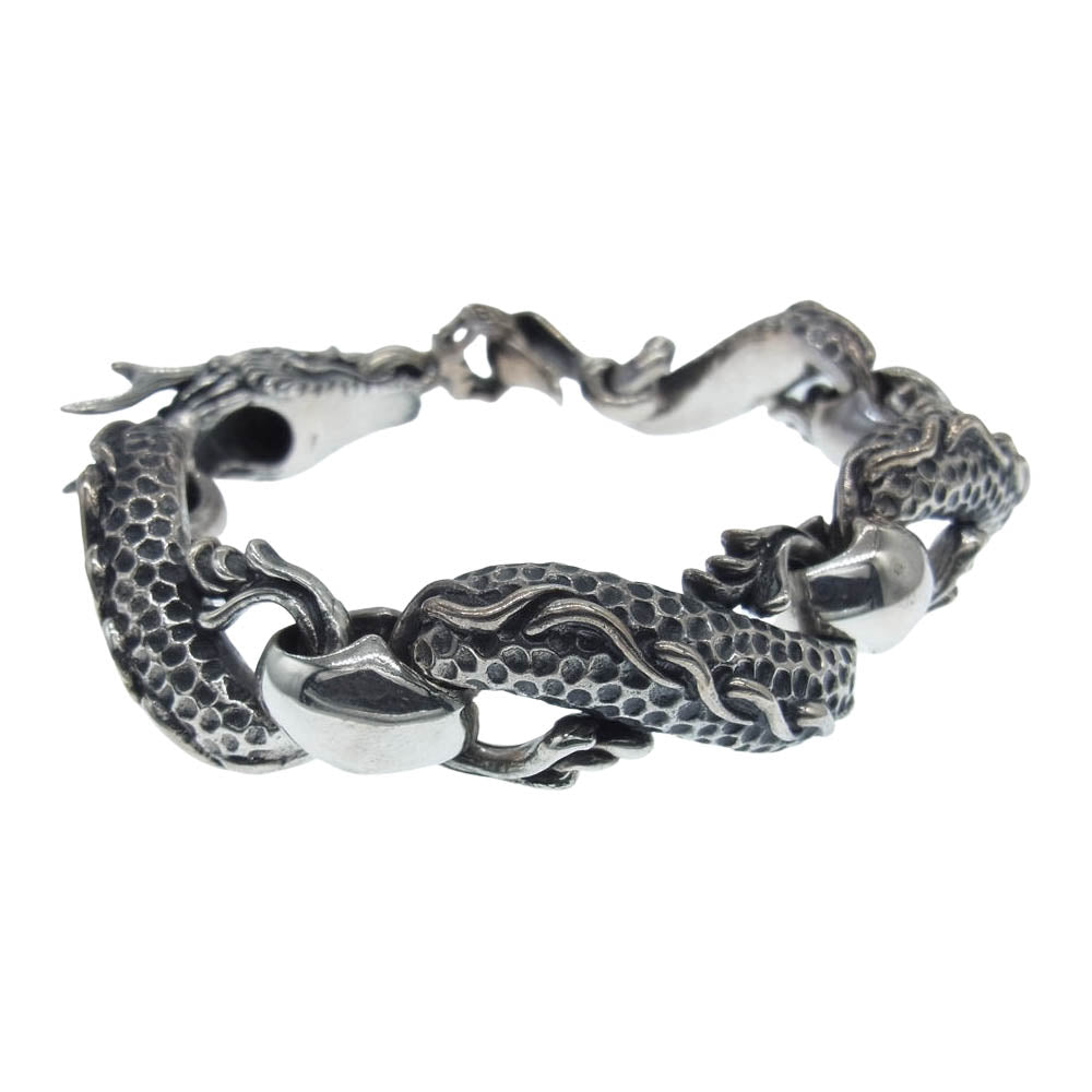 ブルブラッド DRAGON BRACELET ドラゴン ブレスレット シルバー系【中古】