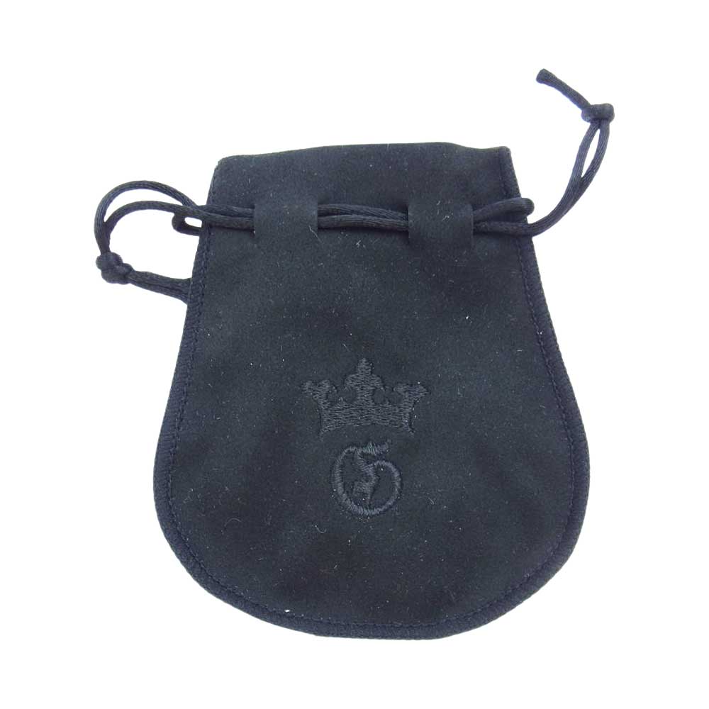 GABOR ガボール ギャランティ付属 LG SKULL WITH JAW RING MALTESE CROSS FRONT ラージ スカル ウィズ ジョー リング シルバー系 21号【中古】