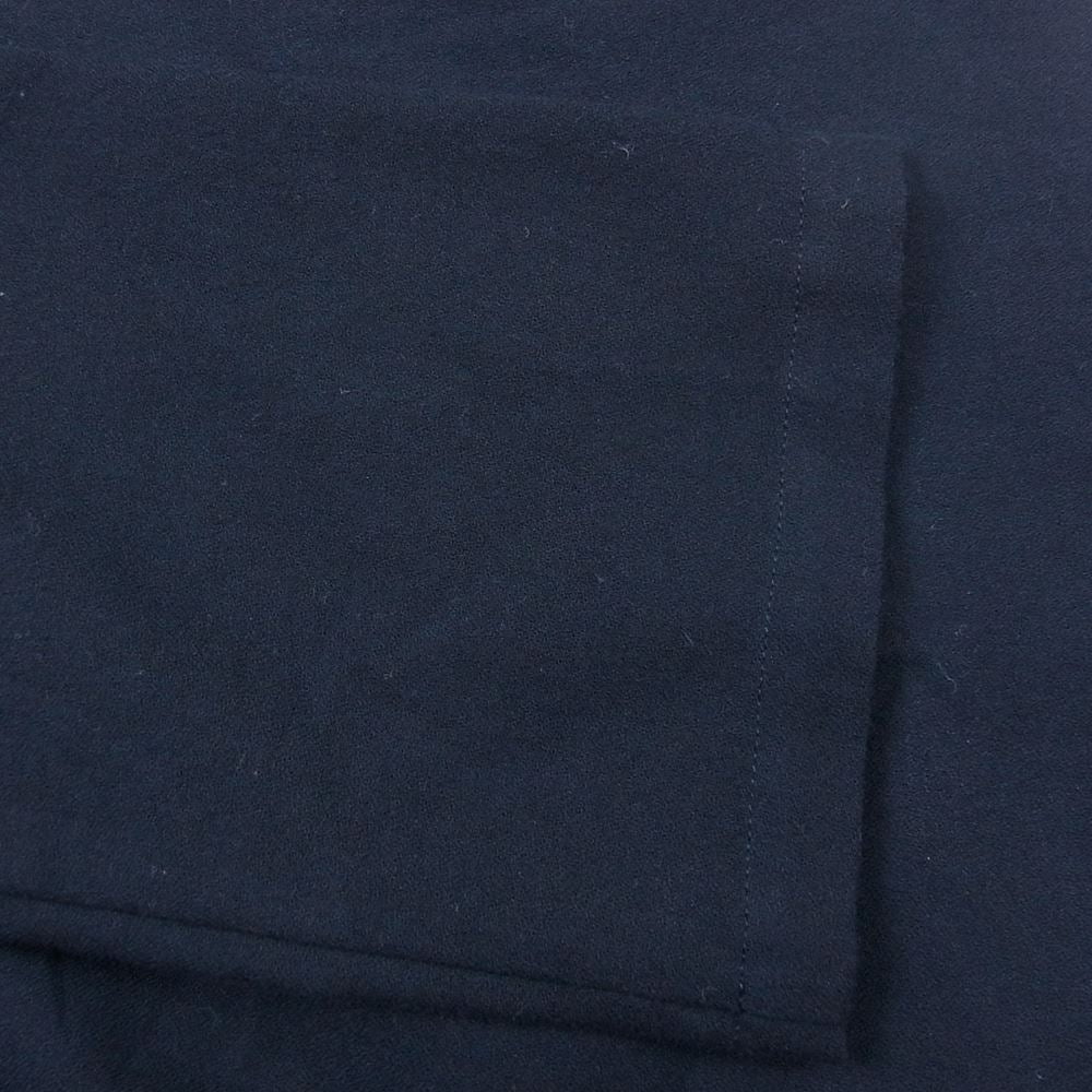 mina perhonen ミナペルホネン 22AW aaa3935 swing camellia ノーカラー ワンピース ネイビー ネイビー系 38【極上美品】【中古】