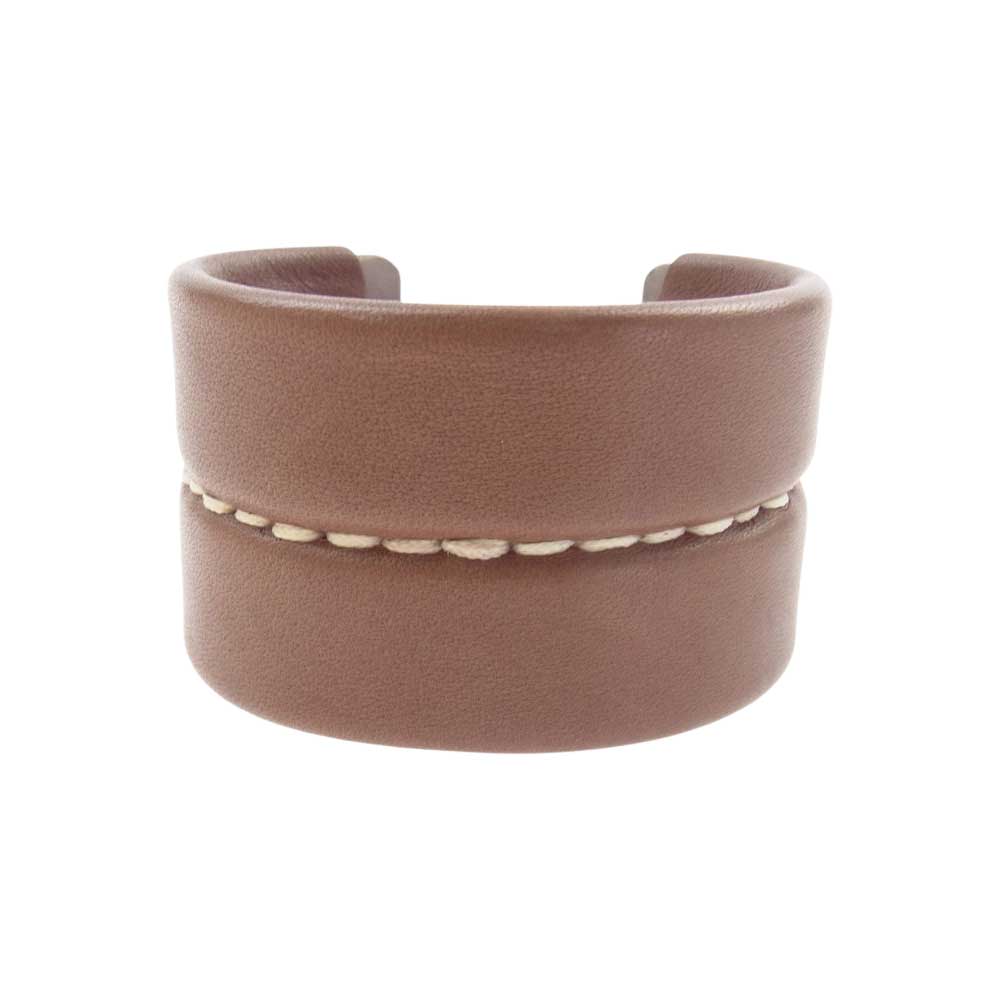 nonnative ノンネイティブ NN-A3303 GARDENER BANGLE レザー バングル ブラウン系【中古】