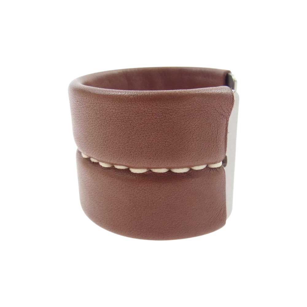 nonnative ノンネイティブ NN-A3303 GARDENER BANGLE レザー バングル ブラウン系【中古】