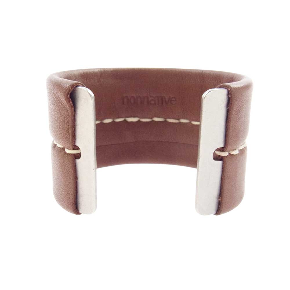 nonnative ノンネイティブ NN-A3303 GARDENER BANGLE レザー バングル ブラウン系【中古】