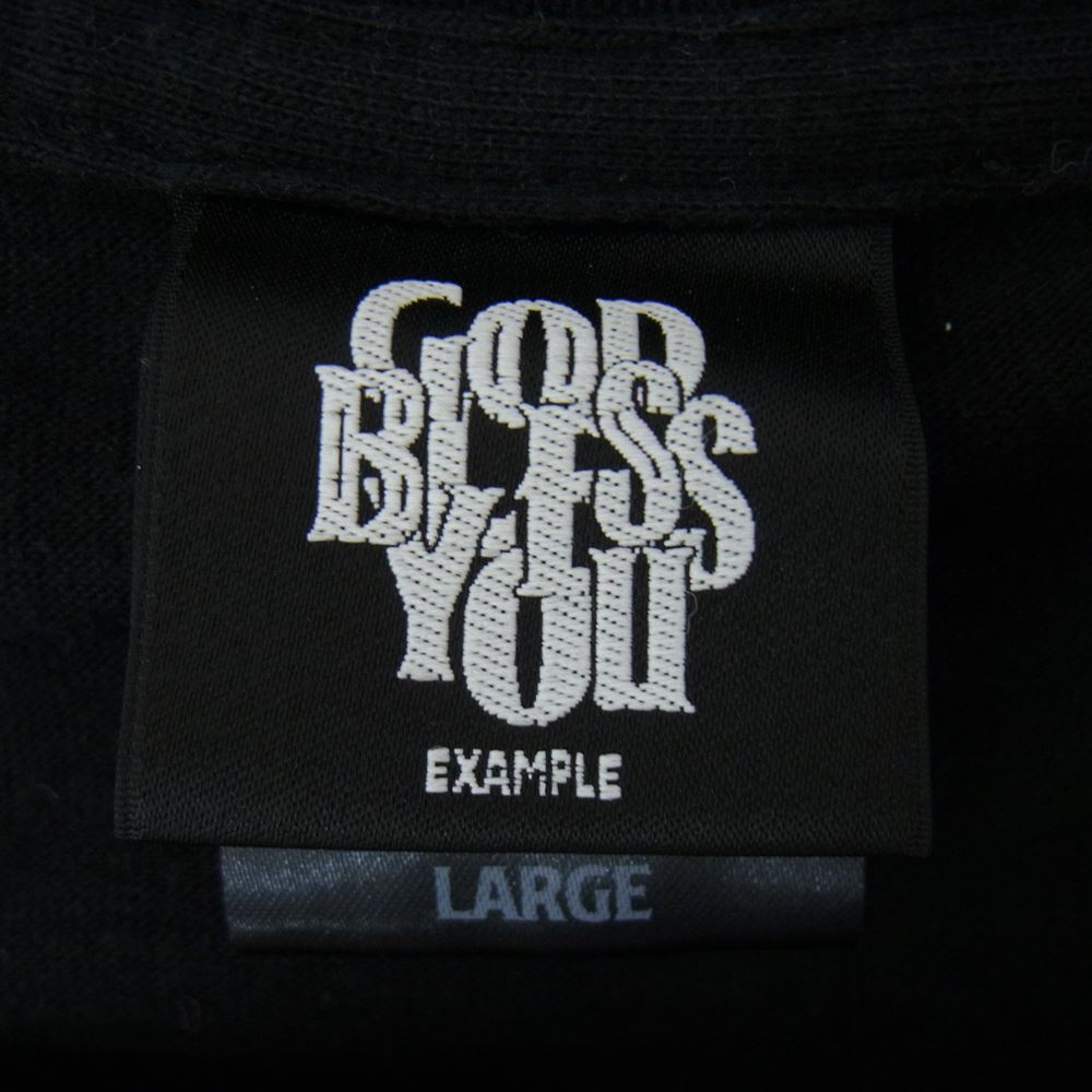 ゴッドブレスユー  EXAMPLE TEE Tシャツ ブラック系 L【極上美品】【中古】