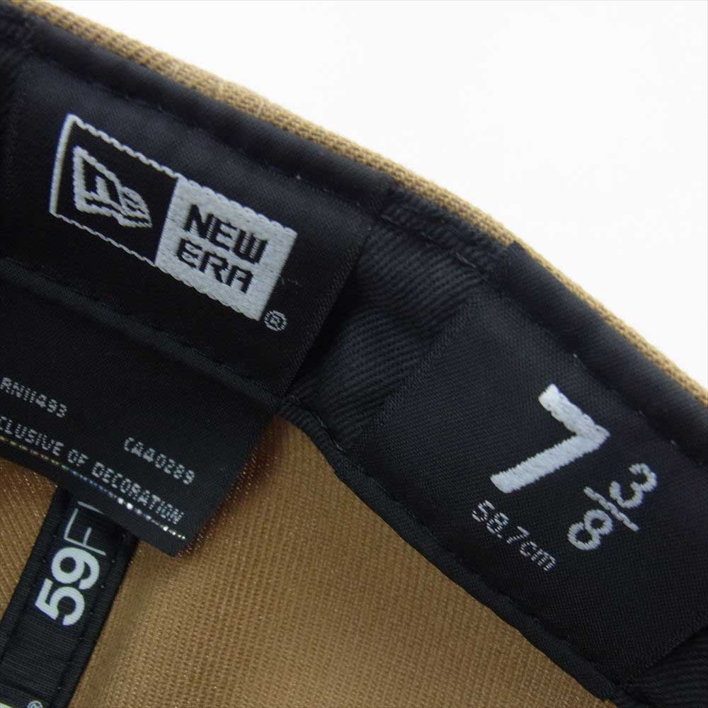 DESCENDANT ディセンダント × NEW ERA ニューエラ 59FIFTY CAP キャップ 帽子 ライトブラウン系 58.7ｃｍ【中古】
