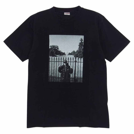 Supreme シュプリーム 18SS × UNDERCOVER アンダーカバー Public Enemy White House Tee パブリックエネミー ホワイトハウス フォトプリント 半袖 Tシャツ  ブラック系 S【中古】