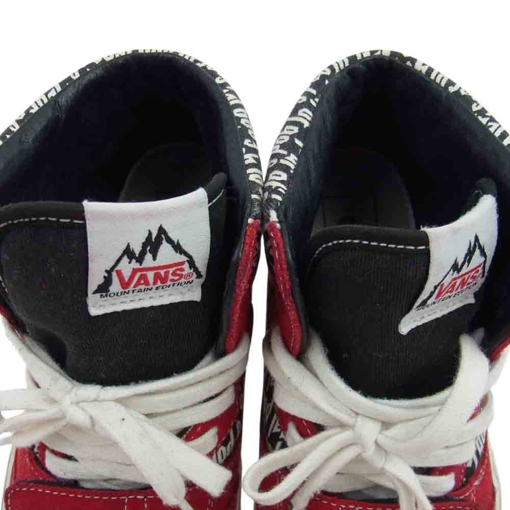 VANS バンズ × fog fear of god  Mountain Edition フィアオブゴッド バンズ マウンテン エディション DX ハイカット スニーカー  レッド系 25.0cm【美品】【中古】