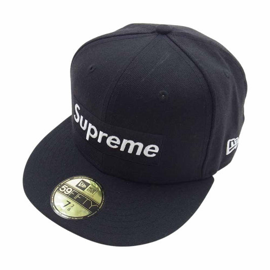 Supreme シュプリーム 16AW × New Era ニューエラ R.I.P. Box Logo Cap ボックスロゴ ベースボール キャップ ブラック系 58.7cm【中古】