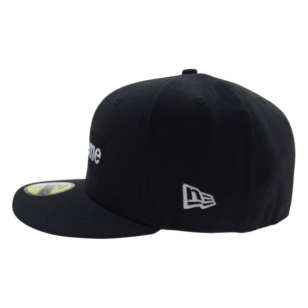 Supreme シュプリーム 16AW × New Era ニューエラ R.I.P. Box Logo Cap ボックスロゴ ベースボール キャップ ブラック系 58.7cm【中古】