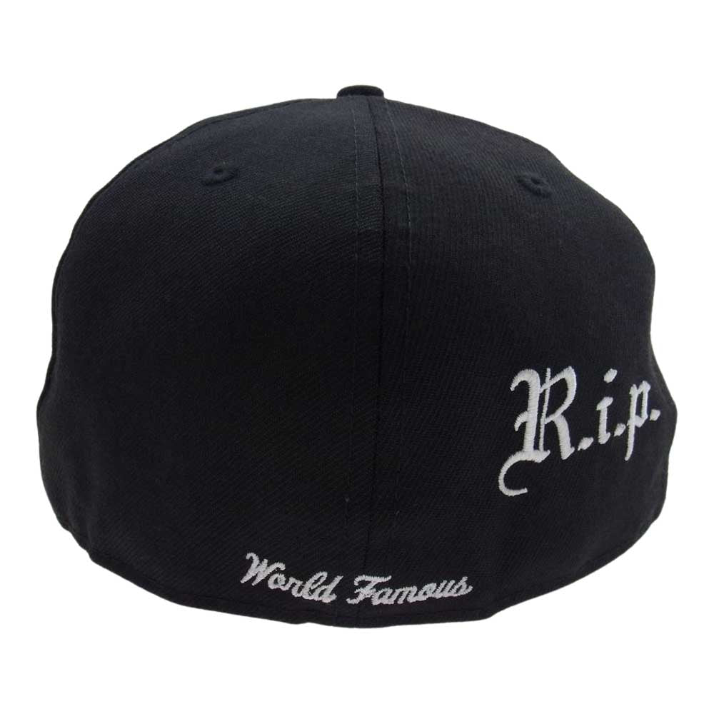 Supreme シュプリーム 16AW × New Era ニューエラ R.I.P. Box Logo Cap ボックスロゴ ベースボール キャップ ブラック系 58.7cm【中古】