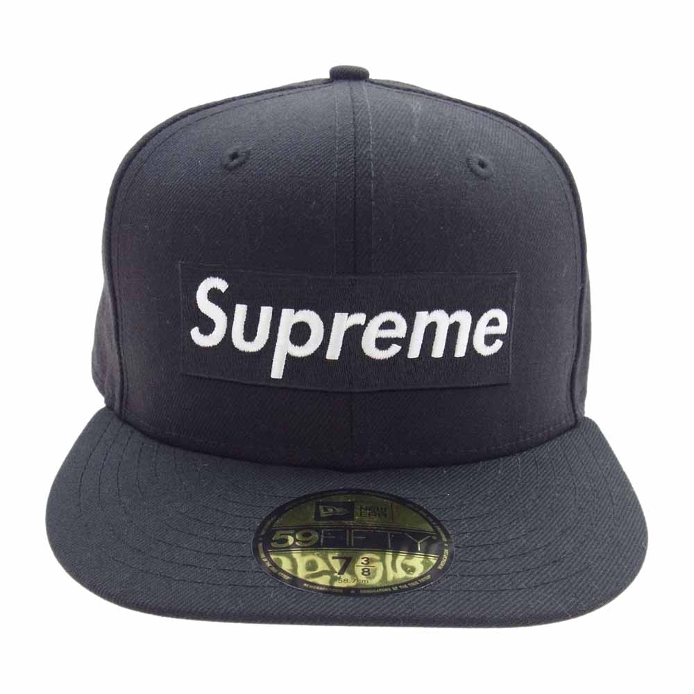 Supreme シュプリーム 16AW × New Era ニューエラ R.I.P. Box Logo Cap ボックスロゴ ベースボール キャップ ブラック系 58.7cm【中古】