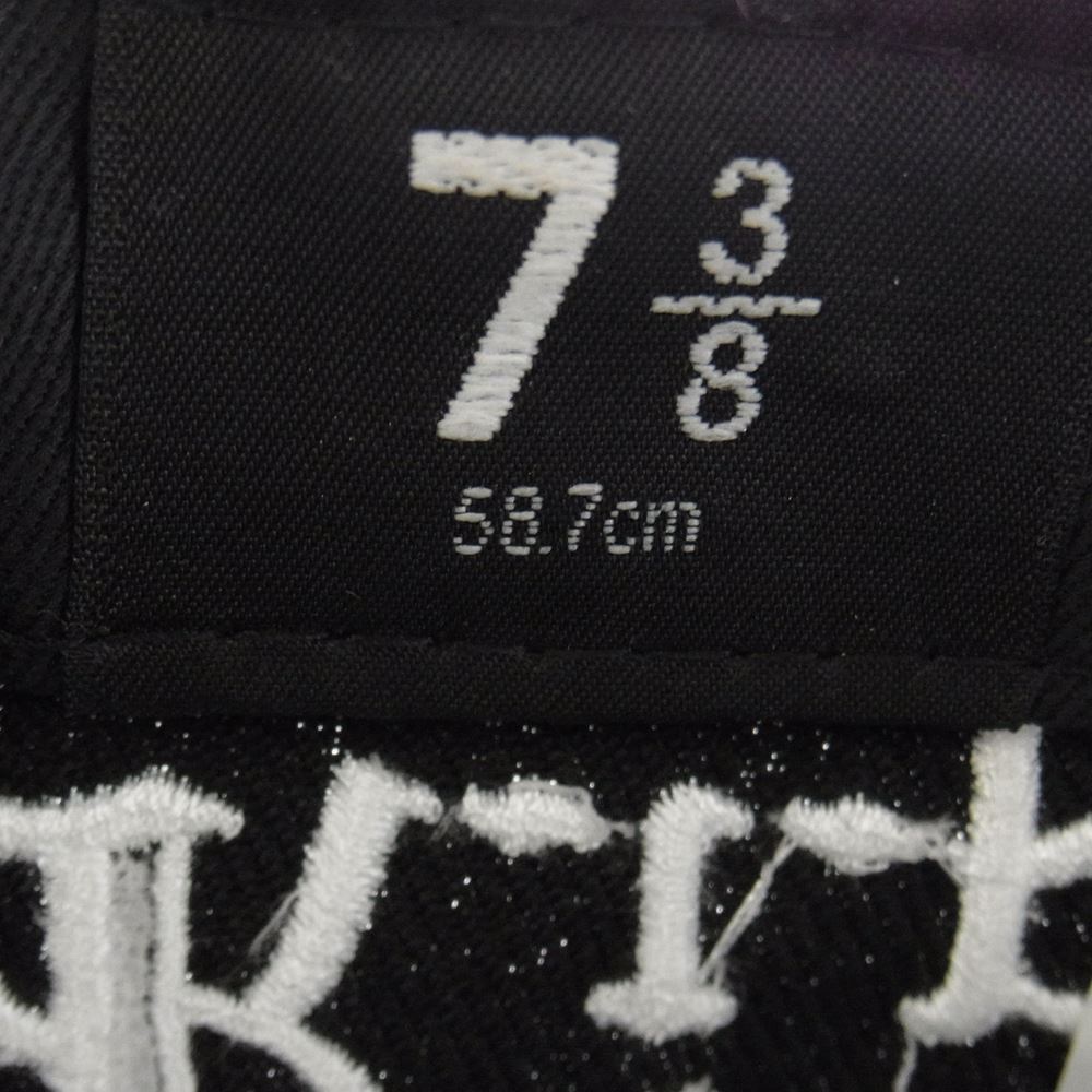 Supreme シュプリーム 16AW × New Era ニューエラ R.I.P. Box Logo Cap ボックスロゴ ベースボール キャップ ブラック系 58.7cm【中古】