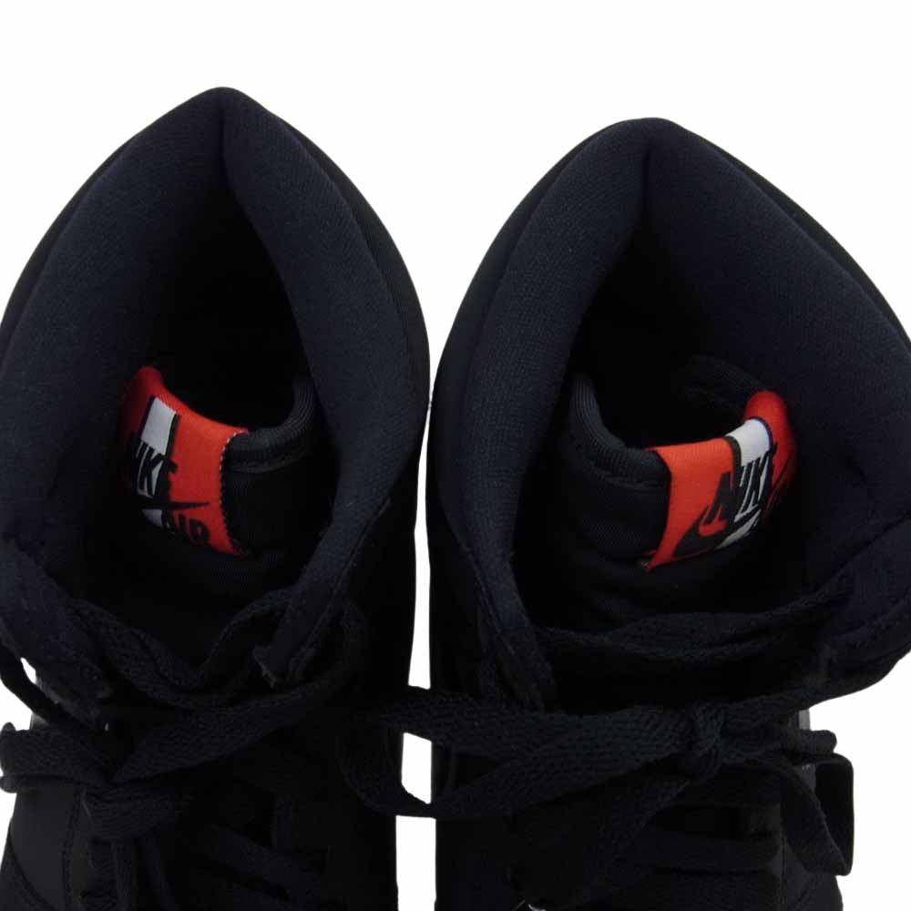 NIKE AIR JORDAN ナイキ ジョーダン AR3254-001 × PARIS SAINT GERMAN1  パリサンジェルマン High PSG  ハイカットスニーカー ブラック系 26.0cm【美品】【中古】