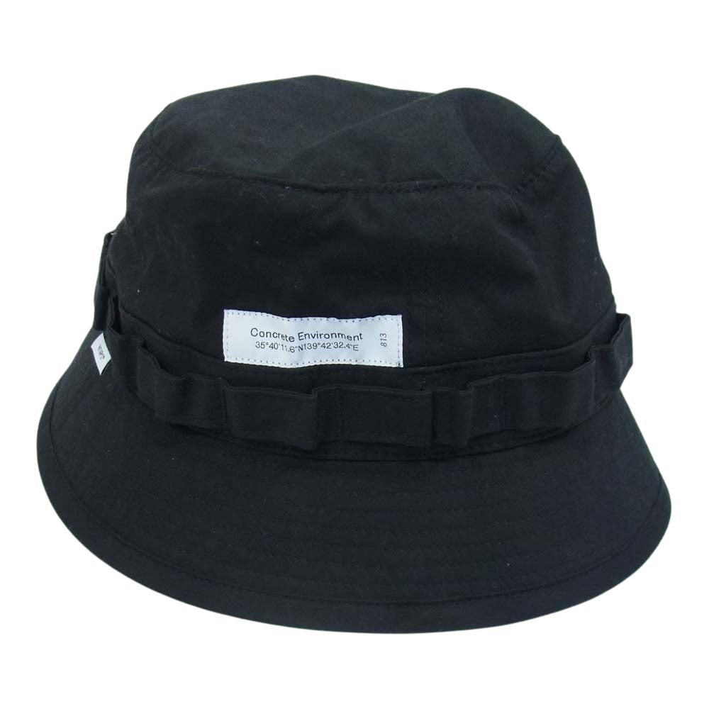 WTAPS ダブルタップス 21SS  211HCDT-HT16  JUNGLE HAT COTTON.WEATHER ジャングル ハット ブラック系 02【中古】