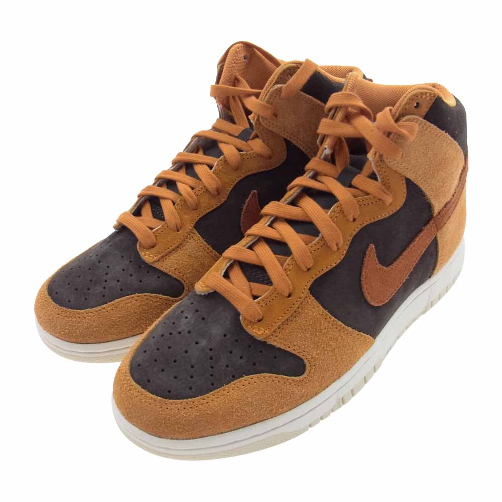NIKE ナイキ DD1401-200 DUNK HIGH PRM DARK CURRY ダンクHIGHダークカレー ハイカットスニーカー オレンジ系 26.5cm【新古品】【未使用】【中古】