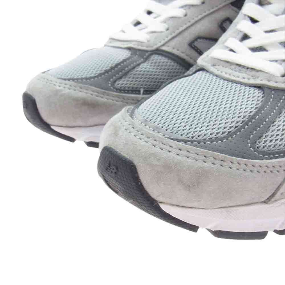 NEW BALANCE ニューバランス M990GL5 V5 ローカット スニーカー グレー系 25.5cm【美品】【中古】