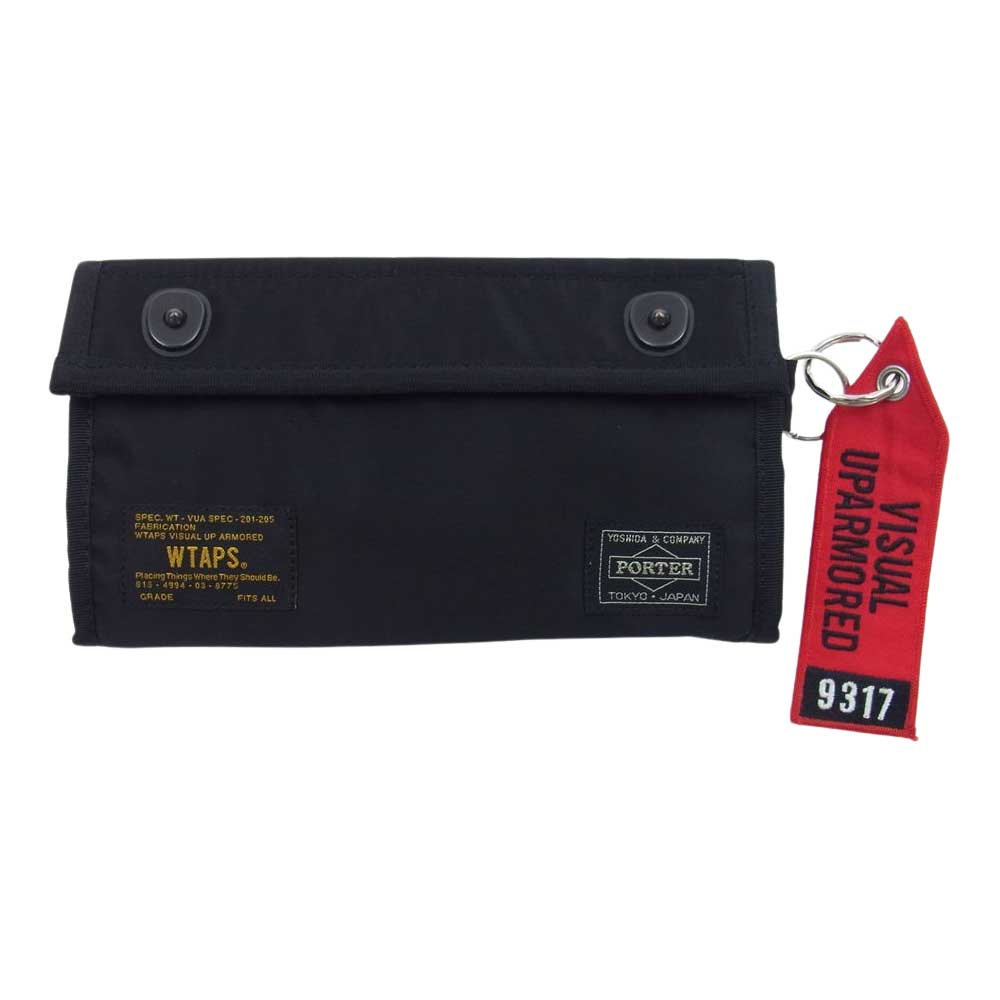 PORTER ポーター 17AW 172YSPTD-AC01 × WTAPS WALLET NYLON ダブルタップス ウォレット 長財布 ブラック系【中古】