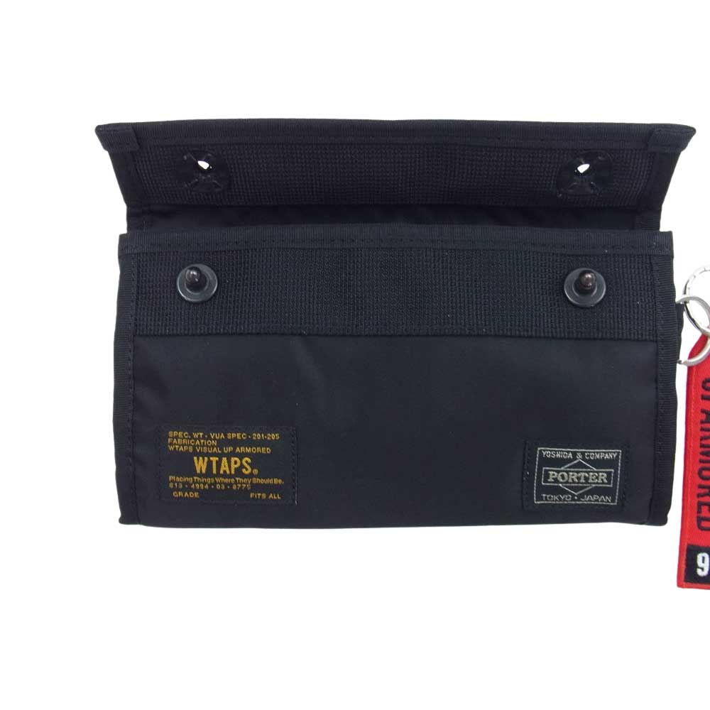 PORTER ポーター 17AW 172YSPTD-AC01 × WTAPS WALLET NYLON ダブルタップス ウォレット 長財布 ブラック系【中古】