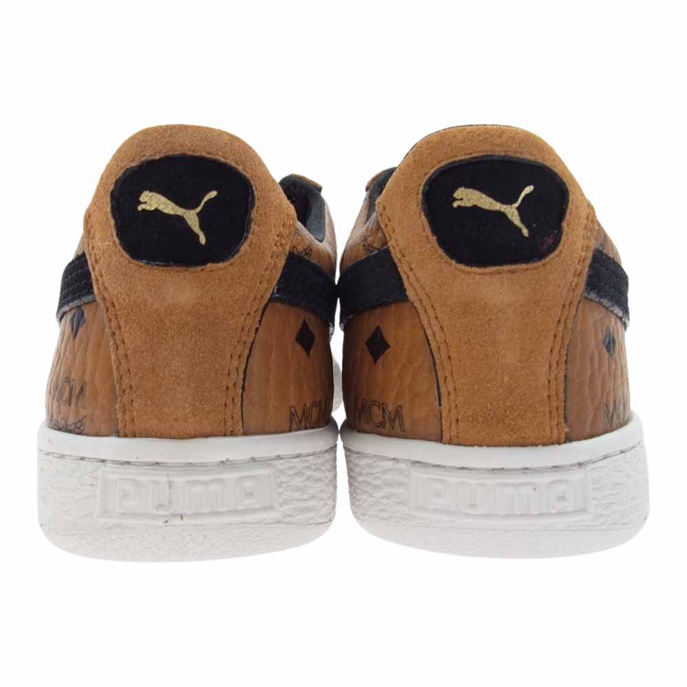 MCM エム・シー・エム × PUMA SUEDE 50TH ANNIVERSARY COLLECTION プーマ スウェード ローカット スニーカー ブラウン系 25.0cm【新古品】【未使用】【中古】