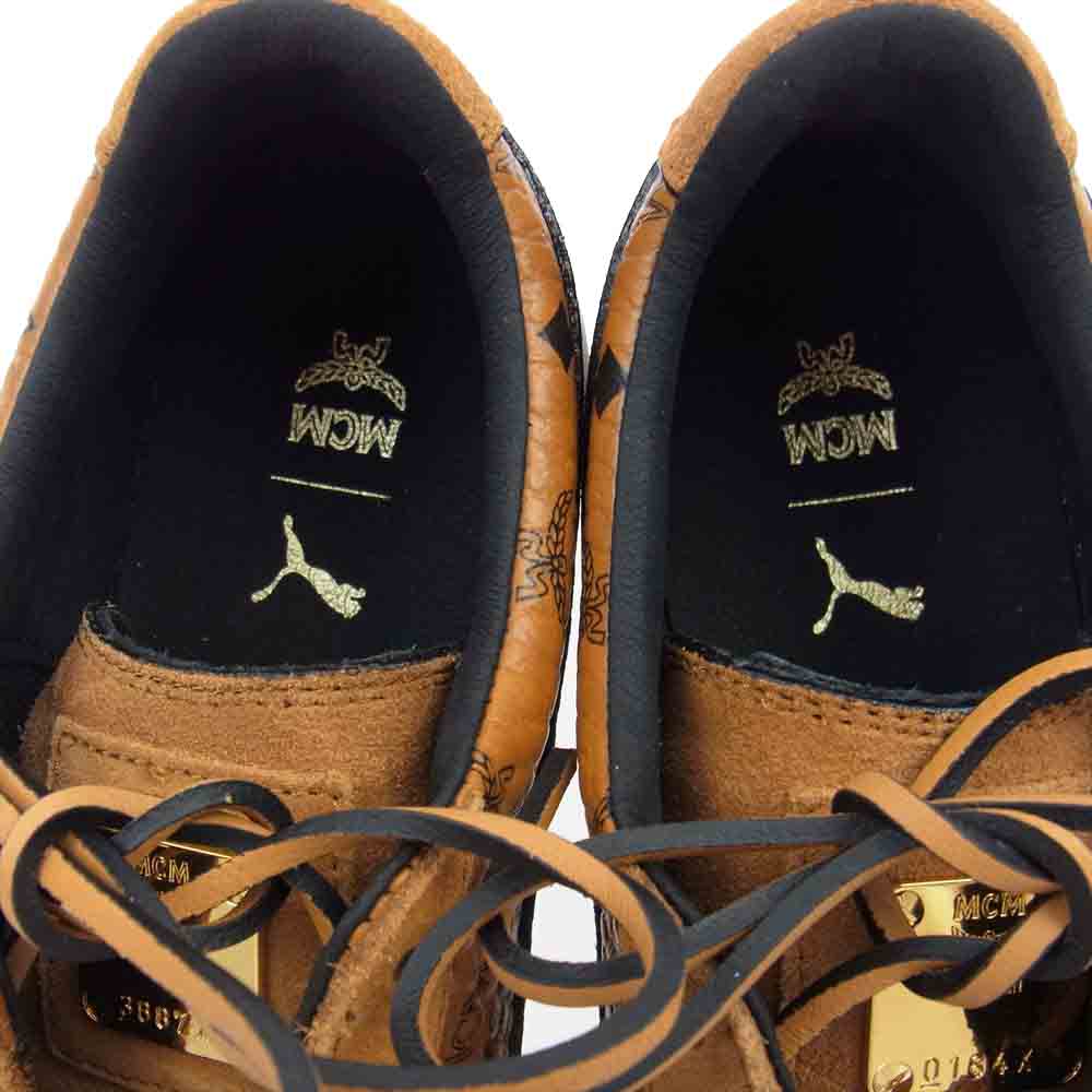 MCM エム・シー・エム × PUMA SUEDE 50TH ANNIVERSARY COLLECTION プーマ スウェード ローカット スニーカー ブラウン系 25.0cm【新古品】【未使用】【中古】
