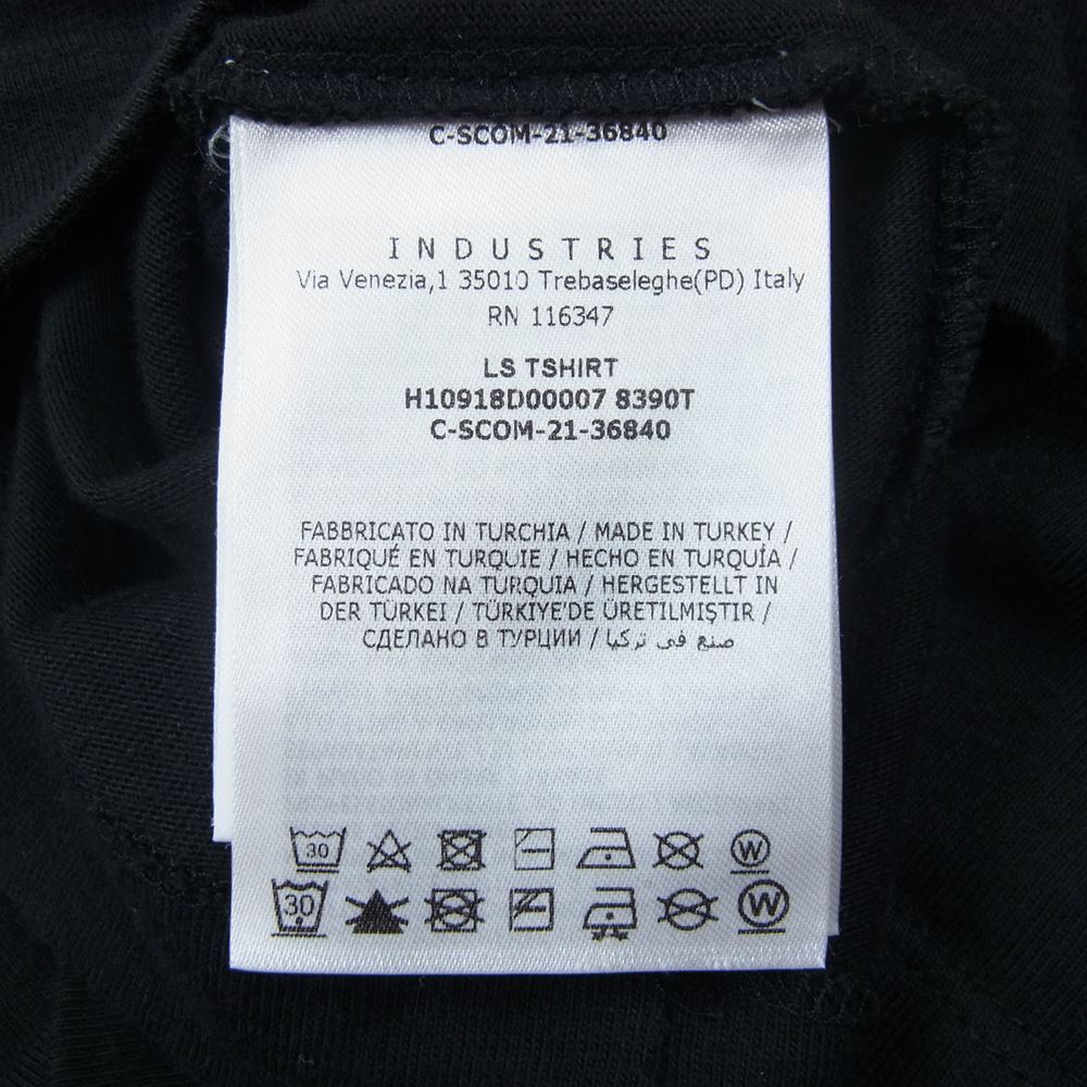 MONCLER モンクレール H10918D00007 8390T LS TSHIRT ロゴパッチ 長袖 クルーネック Tシャツ ブラック系 M【中古】