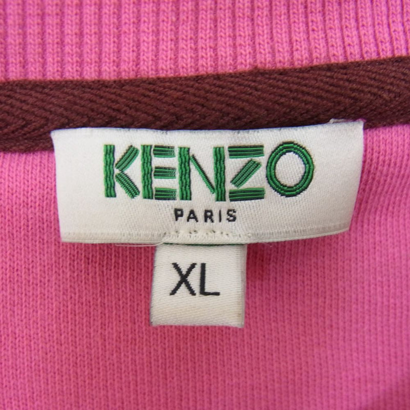 KENZO ケンゾー F662SW7054XJ Classic Tiger Sweatshirts タイガー刺繍デザイン クラシック スウェット  シャツ トレーナー ピンク系 XL【中古】