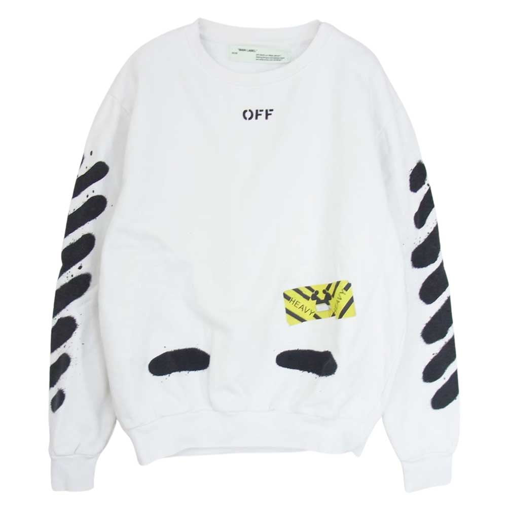 OFF-WHITE オフホワイト クルーネック スウェット ホワイト系 M【中古】
