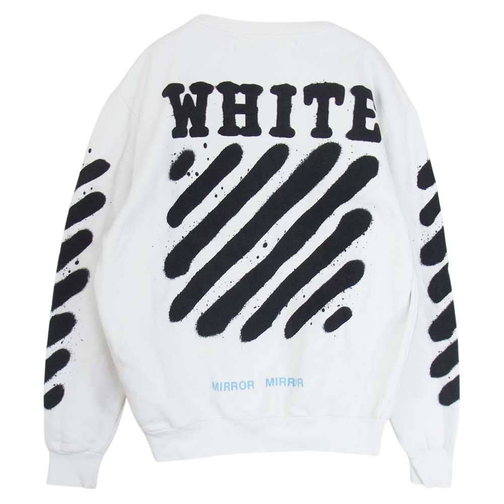 OFF-WHITE オフホワイト クルーネック スウェット ホワイト系 M【中古】