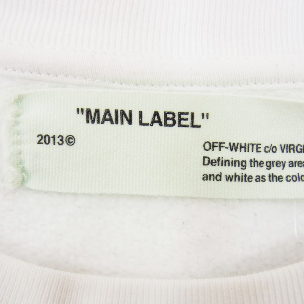 OFF-WHITE オフホワイト クルーネック スウェット ホワイト系 M【中古】