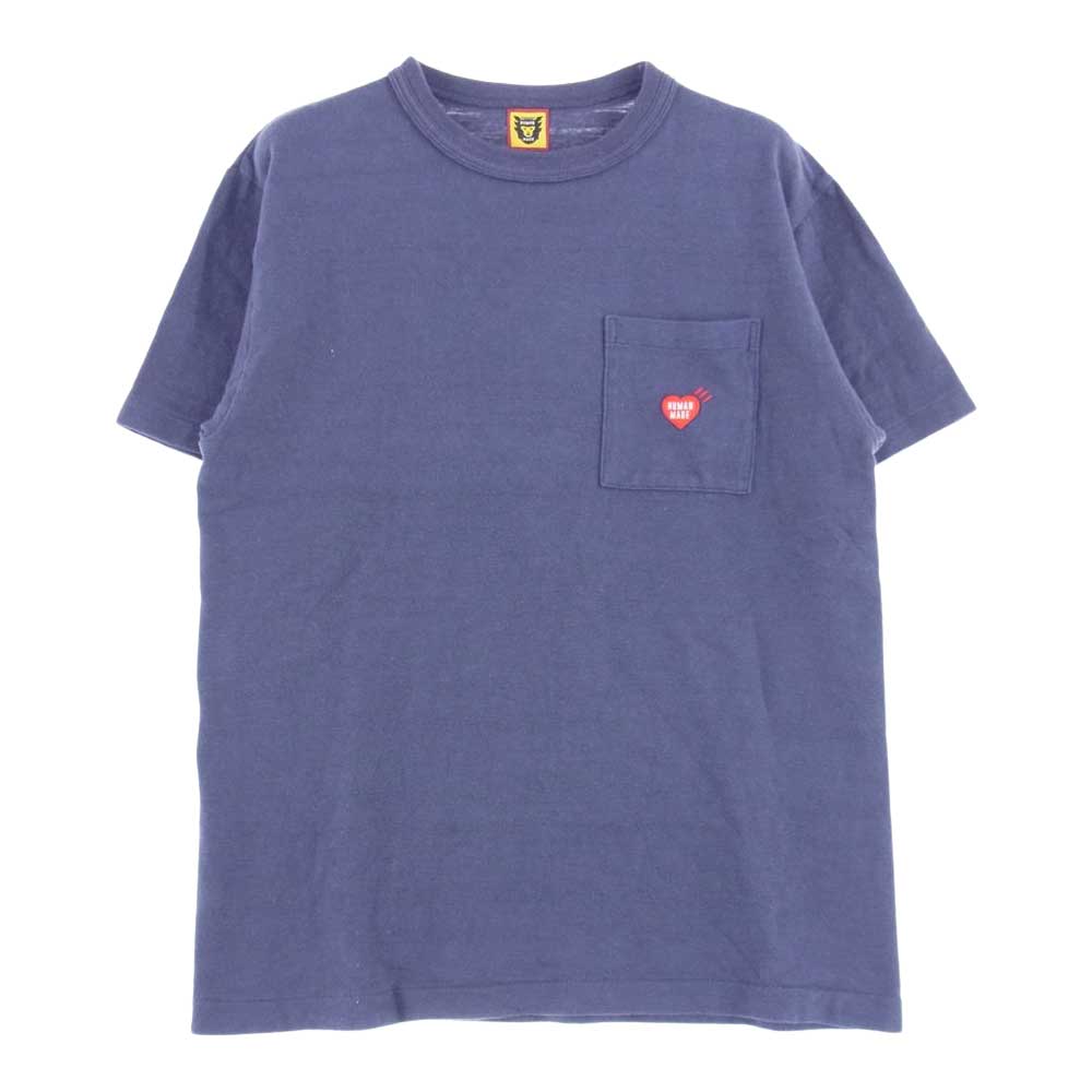 HUMAN MADE ヒューマンメイド POCKET T-SHIRT ダック ポケット 半袖 Tシャツ ネイビー系 S【中古】