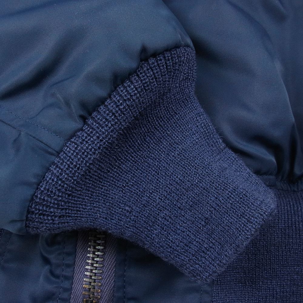 The REAL McCOY'S ザリアルマッコイズ MIL-J-6251　 TYPE B-15C ボア ワッペン フライト ジャケット ネイビー系 36【中古】