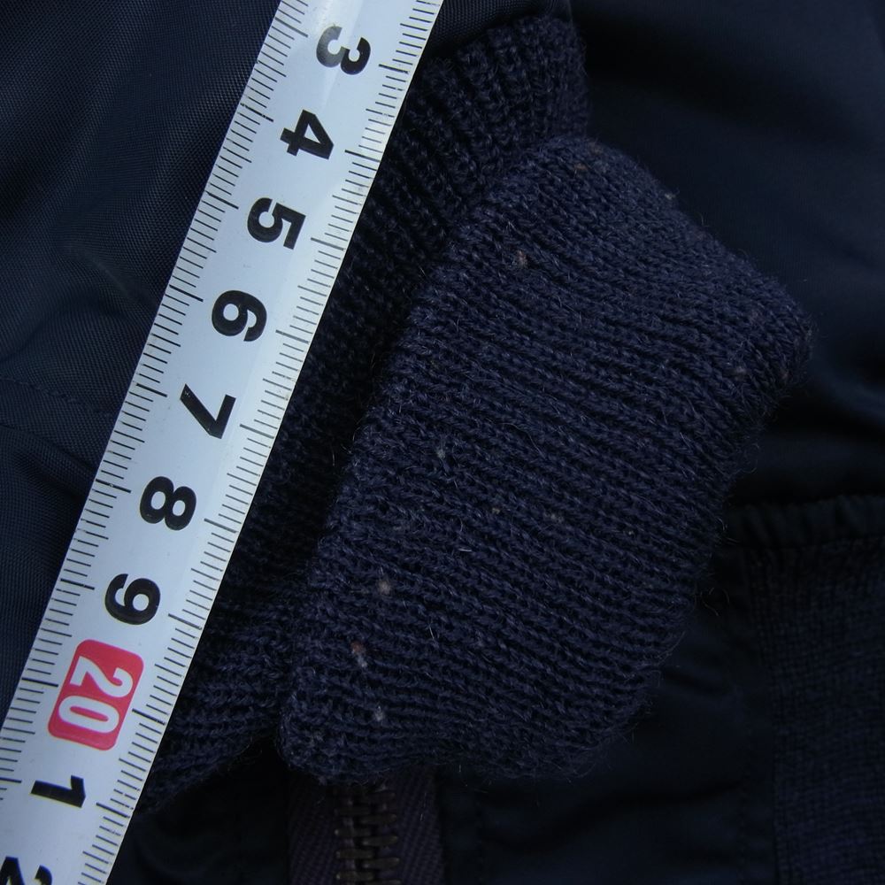 The REAL McCOY'S ザリアルマッコイズ MIL-J-6251　 TYPE B-15C ボア ワッペン フライト ジャケット ネイビー系 36【中古】