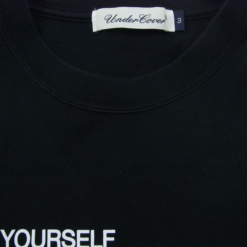 UNDERCOVER アンダーカバー UC1B3815 HEAL YOURSELF スカル プリント Tシャツ ブラック系 3【中古】