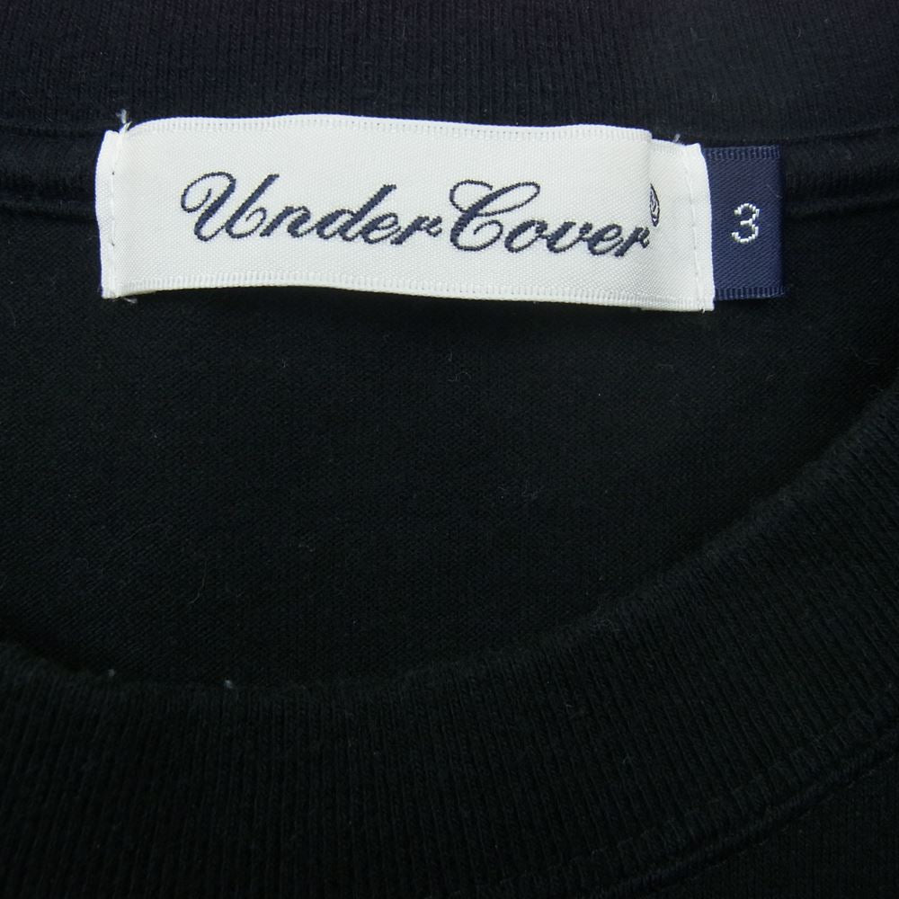 UNDERCOVER アンダーカバー UC1B3815 HEAL YOURSELF スカル プリント Tシャツ ブラック系 3【中古】
