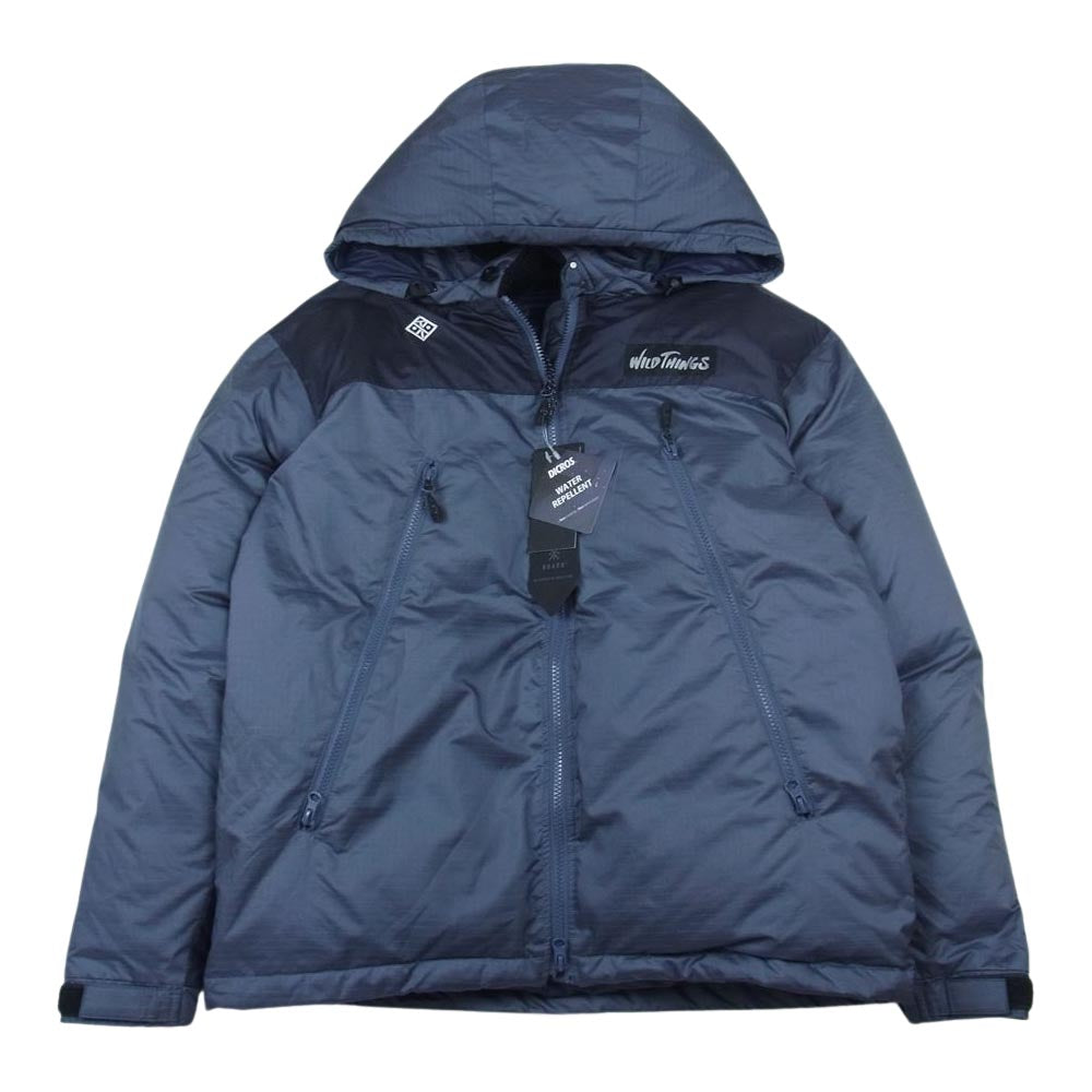 WILDTHINGS ワイルドシングス RJJ750 × ROARK ロアーク HAPPY JACKET 2TONE ツートーン ハッピー ダウン ジャケット ネイビー系 M【中古】