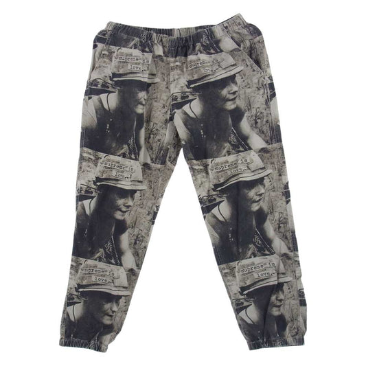 Supreme シュプリーム 19AW Supreme Is Love Skate Pant 総柄 プリント イージー スケート パンツ ブラウン系 M【中古】