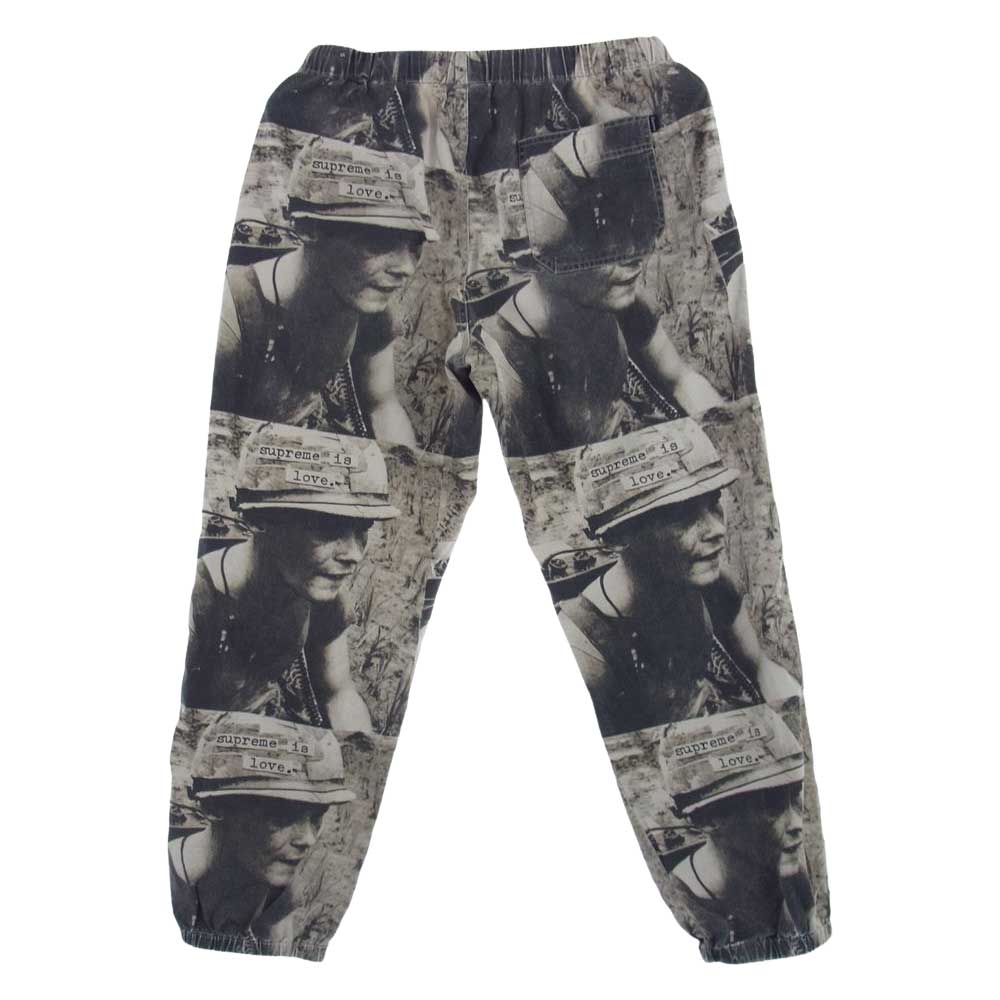 Supreme シュプリーム 19AW Supreme Is Love Skate Pant 総柄 プリント イージー スケート パンツ ブラウン系 M【中古】